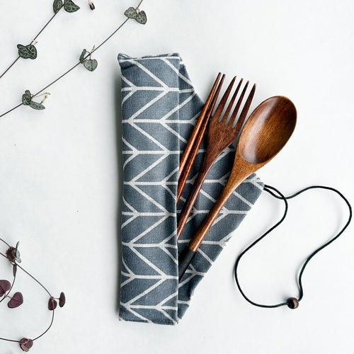 Handmade Wood Cutlery Set | Harlow & Hearth