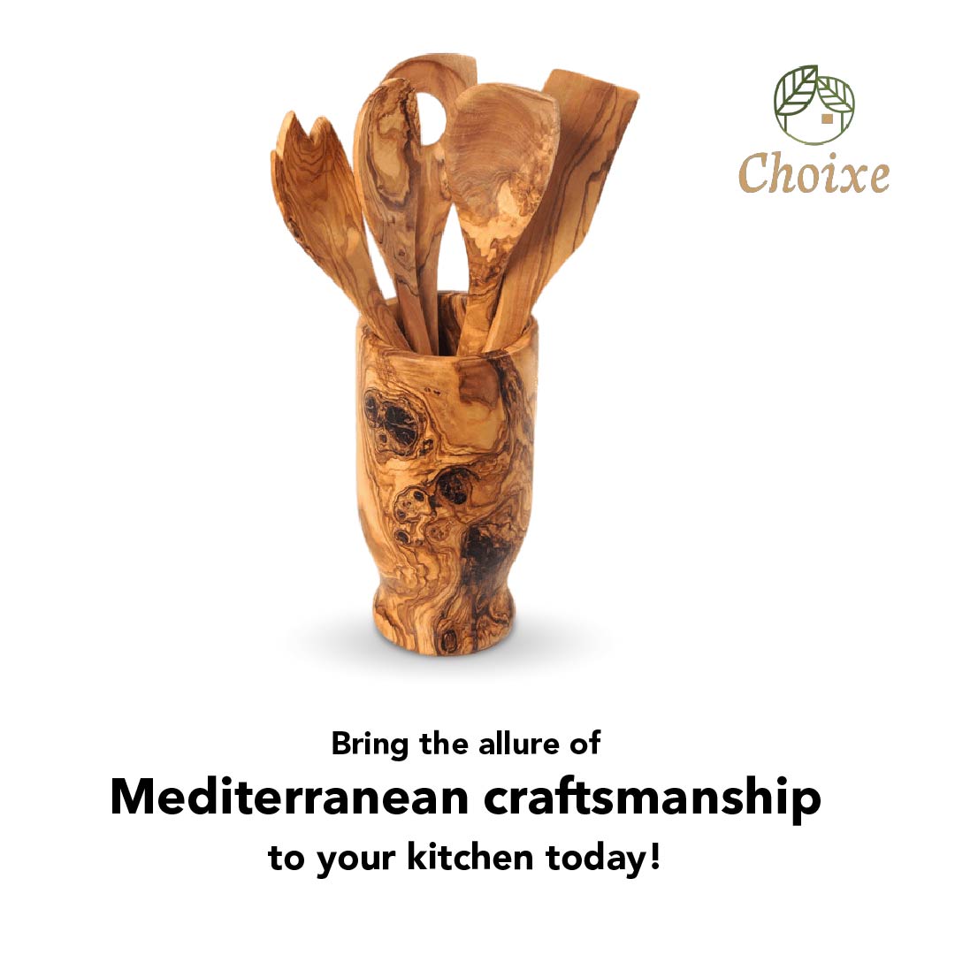 Olive Wood Kitchen Servers Set | Harlow & Hearth