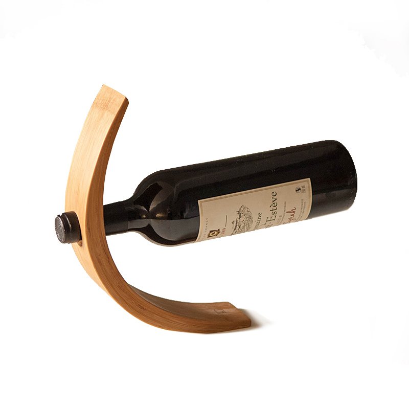 Gravity Bamboo Bottle Holder | Harlow & Hearth