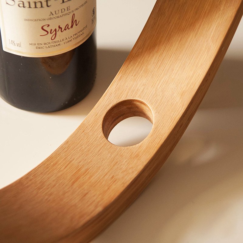 Gravity Bamboo Bottle Holder | Harlow & Hearth