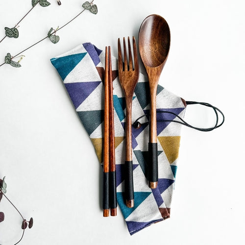 Handmade Wood Cutlery Set | Harlow & Hearth