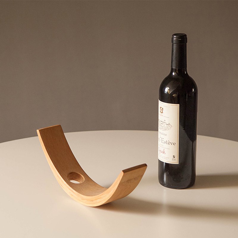 Gravity Bamboo Bottle Holder | Harlow & Hearth