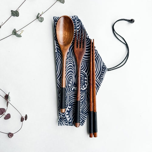 Handmade Wood Cutlery Set | Harlow & Hearth