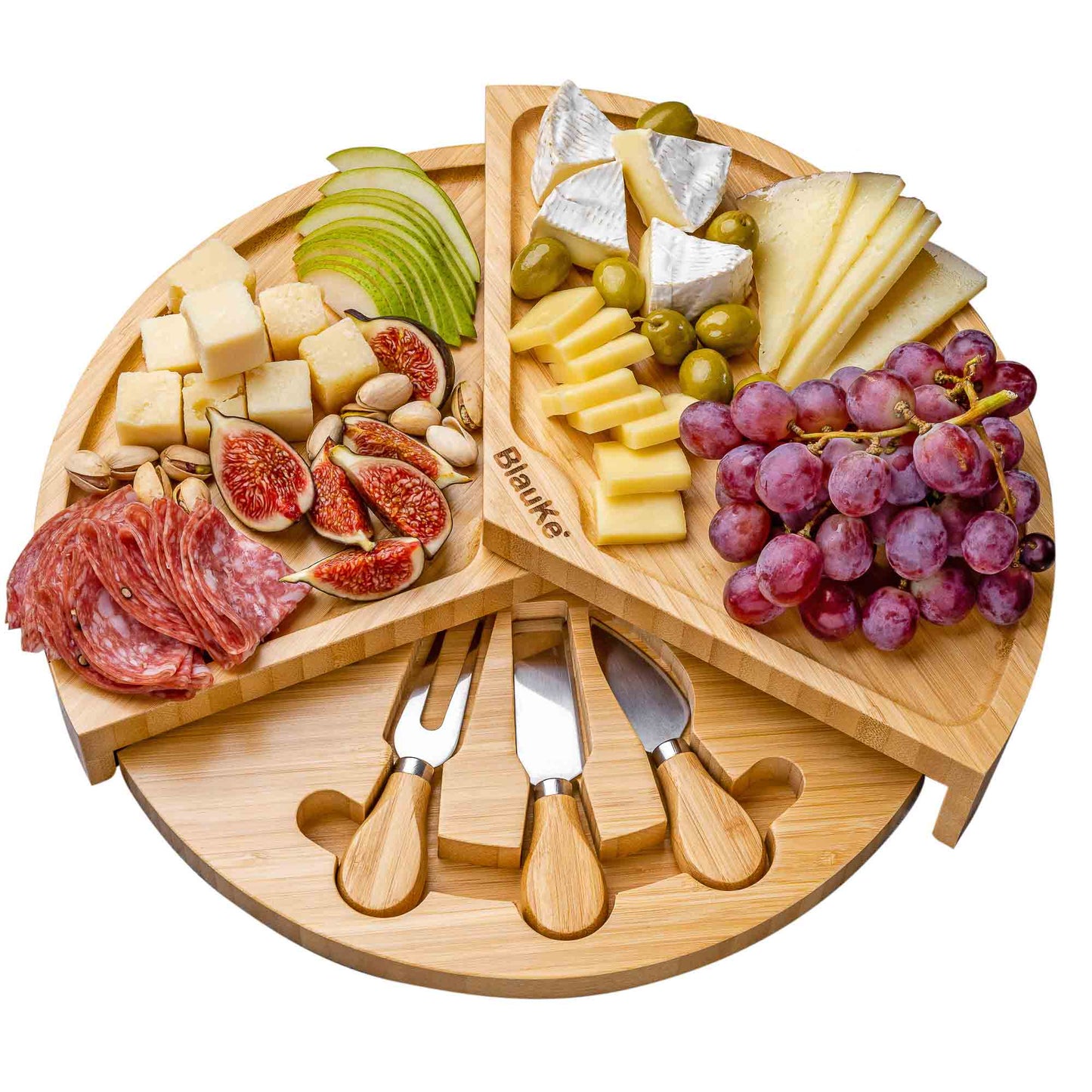 Bamboo Cheese Board and Knife Set | Harlow & Hearth