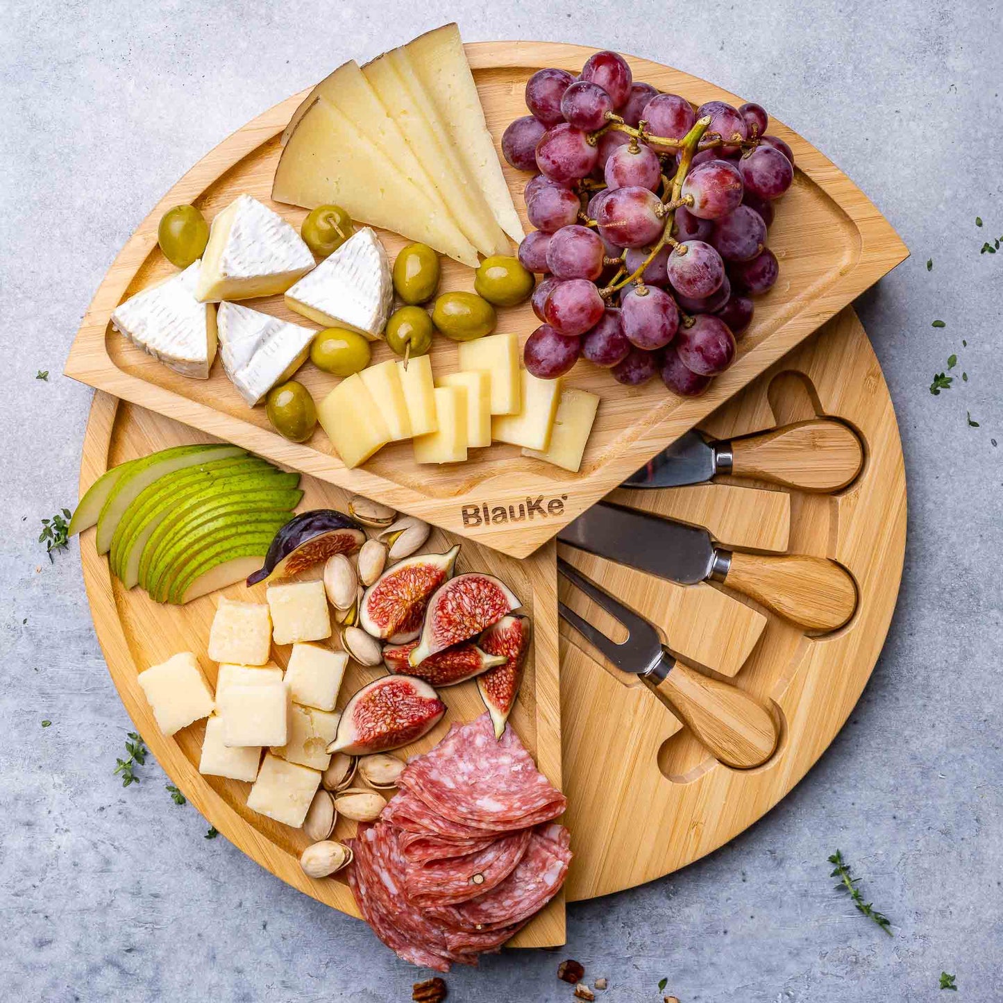 Bamboo Cheese Board and Knife Set | Harlow & Hearth