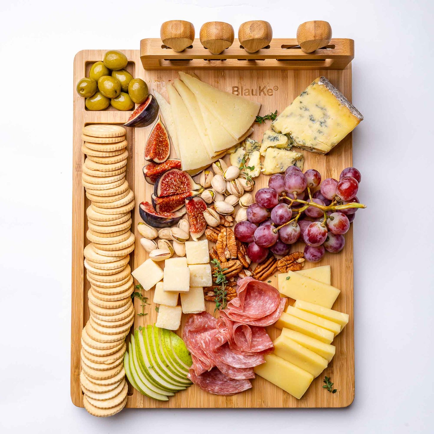Bamboo Cheese Board and Knife Set | Harlow & Hearth