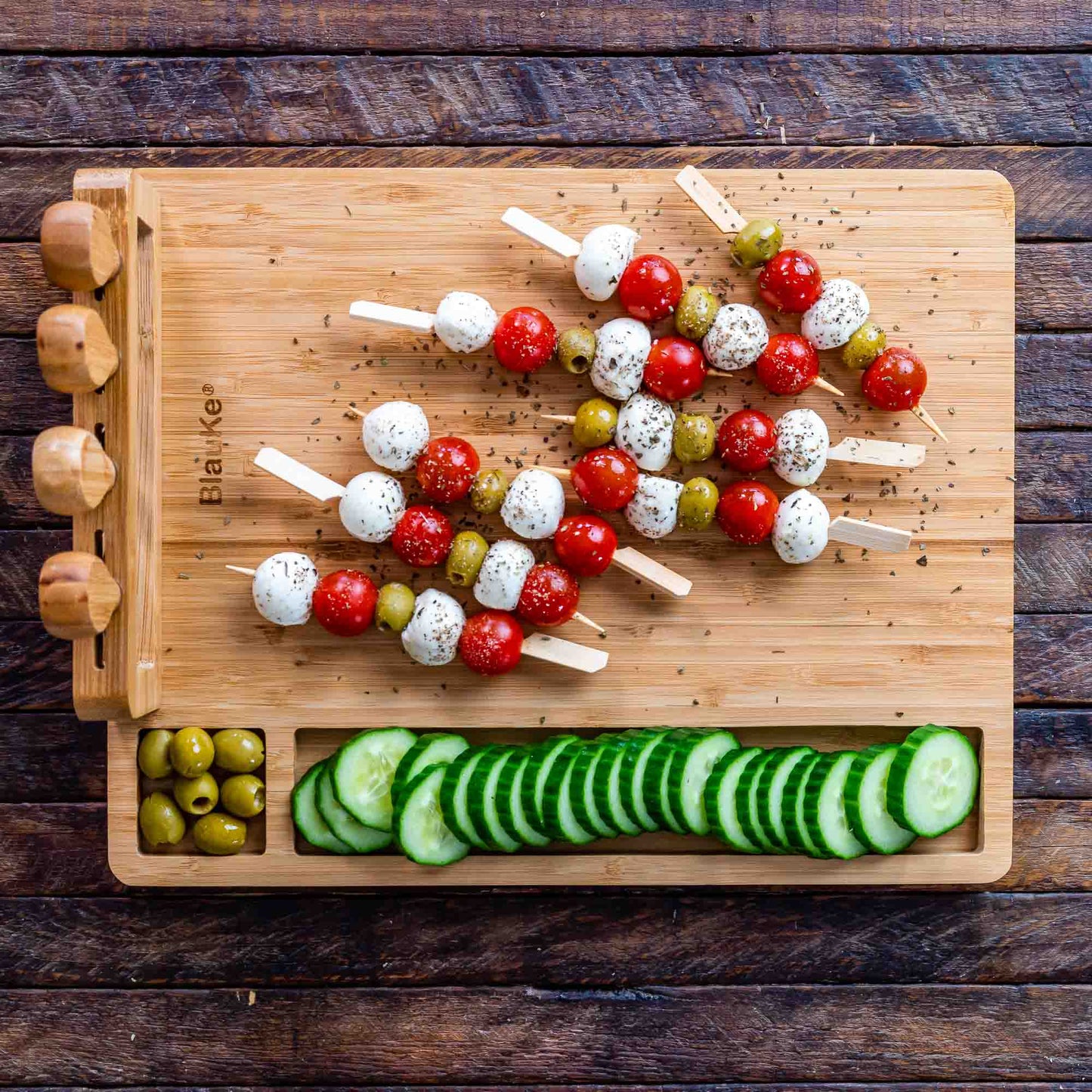 Bamboo Cheese Board and Knife Set | Harlow & Hearth