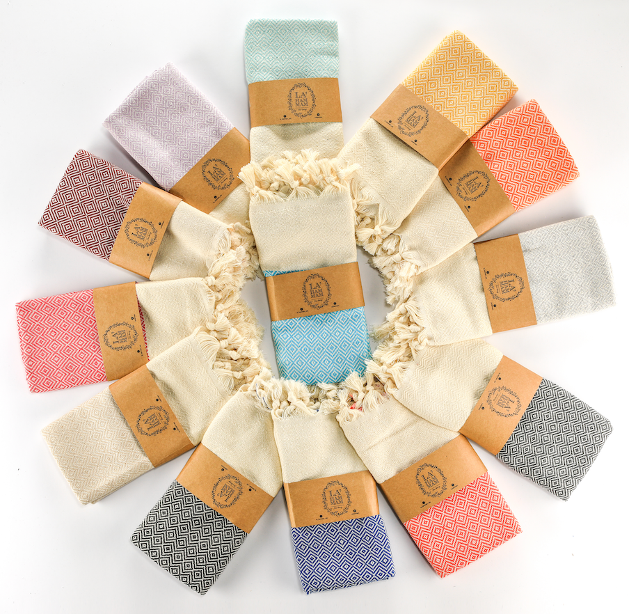Diamond Turkish Cotton Hand Towel | Harlow & Hearth