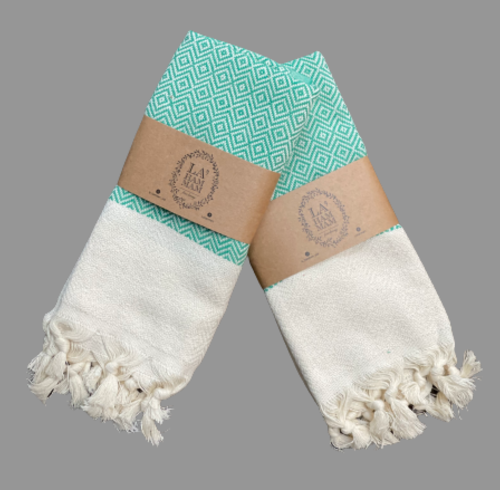 Diamond Turkish Cotton Hand Towel | Harlow & Hearth