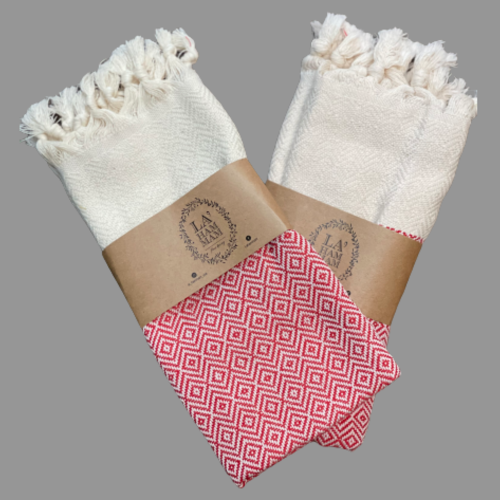 Diamond Turkish Cotton Hand Towel | Harlow & Hearth
