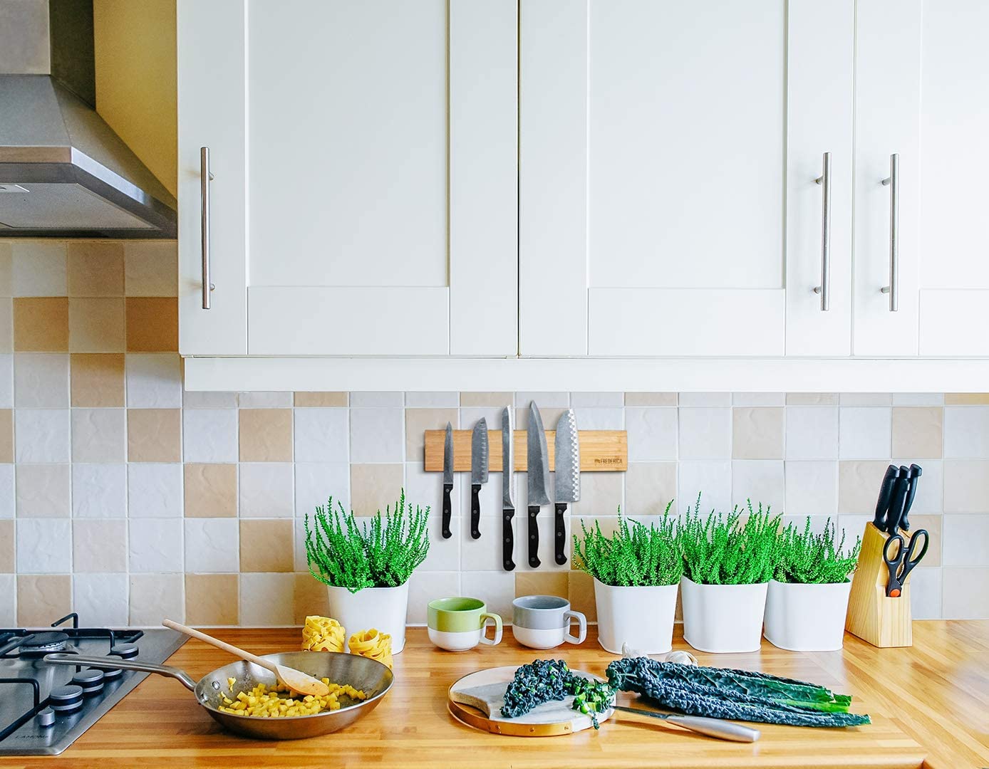 Bamboo Magnetic Knife Holder | Harlow & Hearth