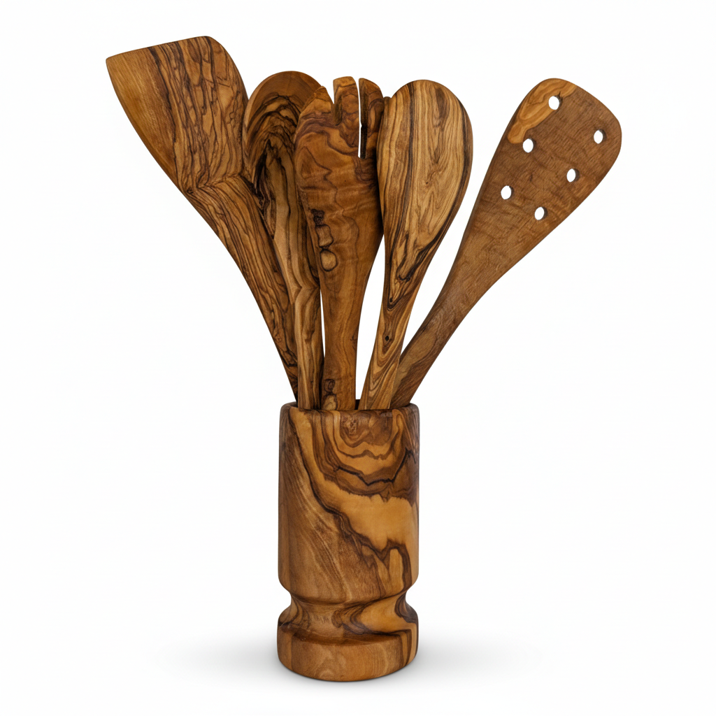 Olive Wood Kitchen Servers Set | Harlow & Hearth
