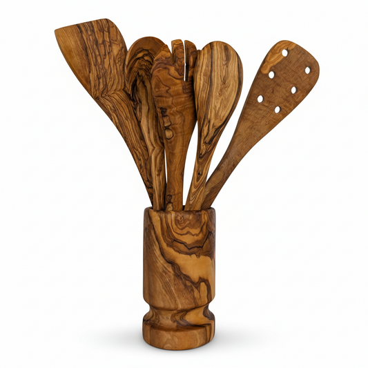 Olive Wood Kitchen Servers Set | Harlow & Hearth
