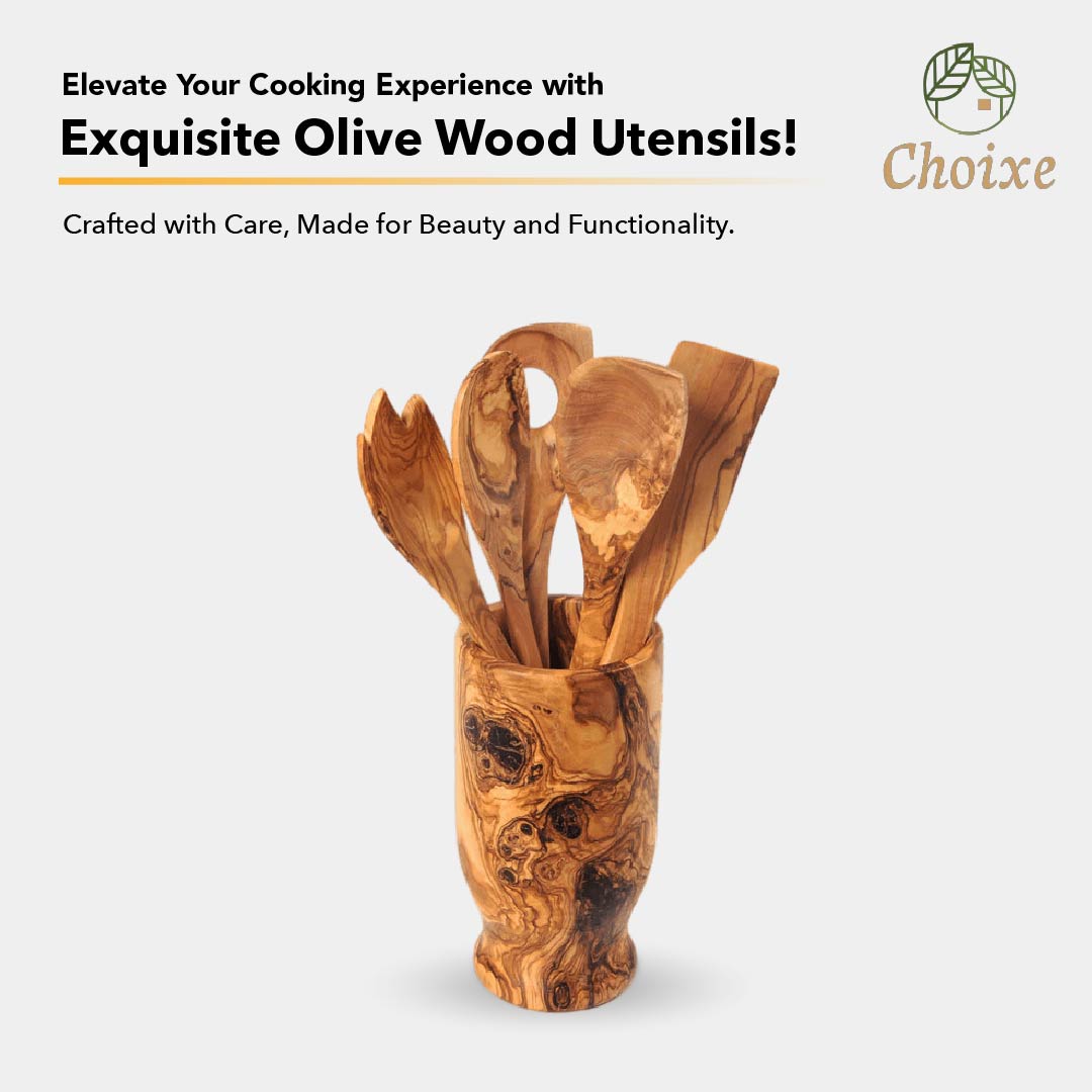 Olive Wood Kitchen Servers Set | Harlow & Hearth